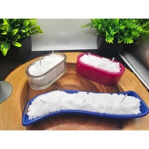 Tri candle pearls set